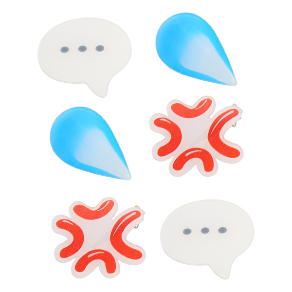 6 stk. Søde Hårspænder Sjove Formede Hårnåle Hårtilbehør til Daglig Brug, Stævnemøder og Fester