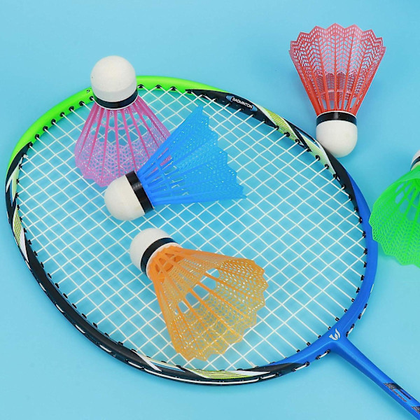 Badmintonbollar av hög kvalitet - Set om 12 för inomhus- och utomhusträning