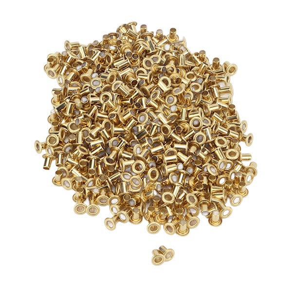 500 st hål nitar 65 koppar utjämningsytor enkel installation klädnitar för DIY-hantverk 2,5x4,5x4,5 mm