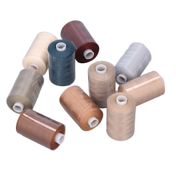 Sytråd for symaskin 10 farger grå serie utmerket strekkfasthet polyester broderiverktøy