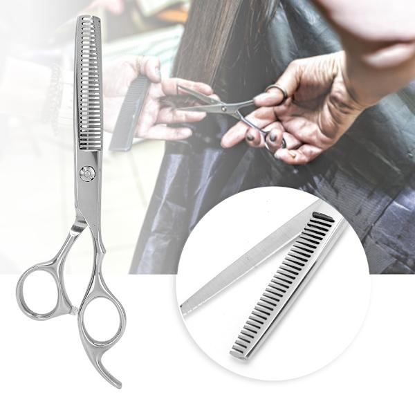 Professionelle stål hårtyndende saks barber salon frisørsakse