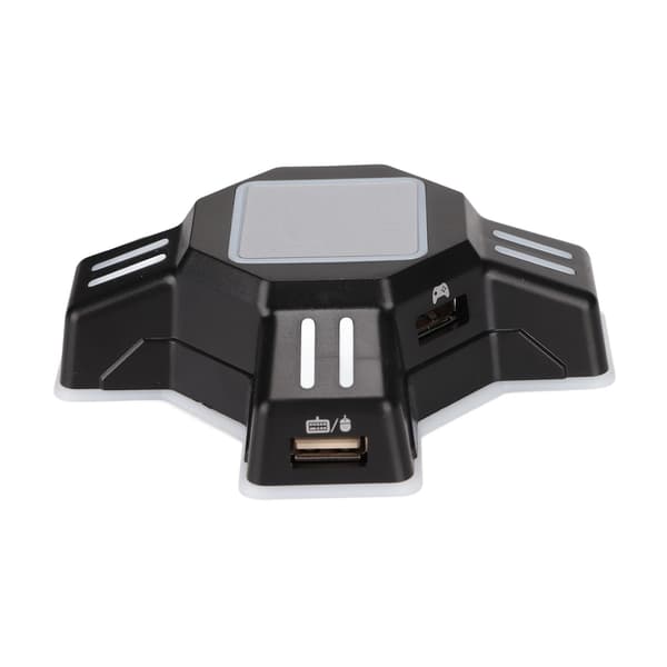 KX tastaturmuskonverter USB-mus tastaturadapter til PS4 til Switch til PS3 til Xbox One sort