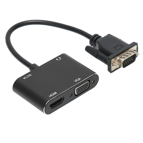 VGA hann til High Definition Multimedia Interface hunn VGA hunn adapter med lydkabel