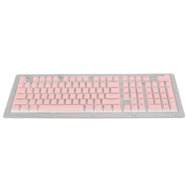 Tastaturtaster 130 Taster OEM Højde PBT Pudding Dobbelt Lag To Farve Injektion Gennemskinnelig DIY Tastaturtaster Pink