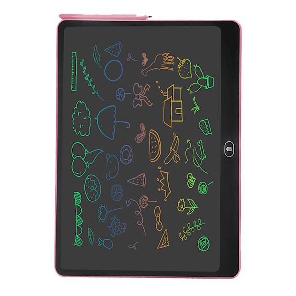 16 tuuman elektroninen LCD-kirjoitustaulu, värikäs piirustus Doodle -taulu, tabletti ulkoilmatkalle, vaaleanpunainen
