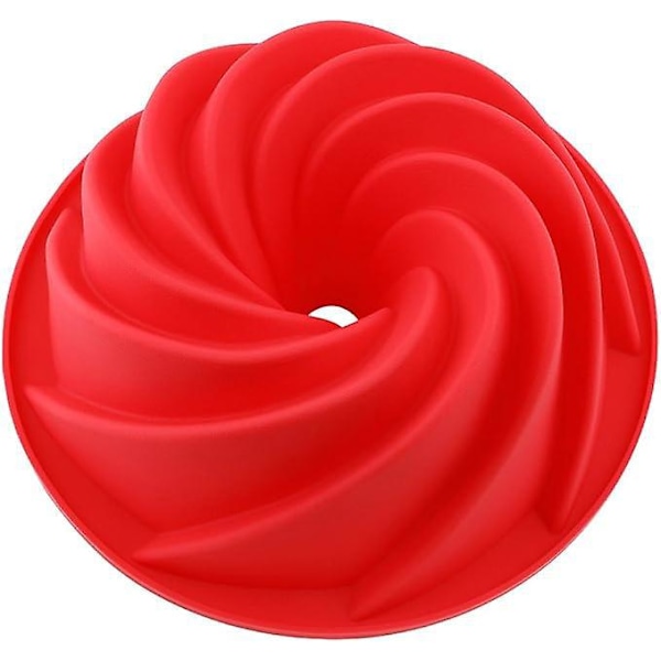 Silikon Brioche Form, Silikon Kakeform Silikon Bakverk Form, Silikon Kouglof Form, Kjøkken Kakeformer - Roseform, 24x10cm