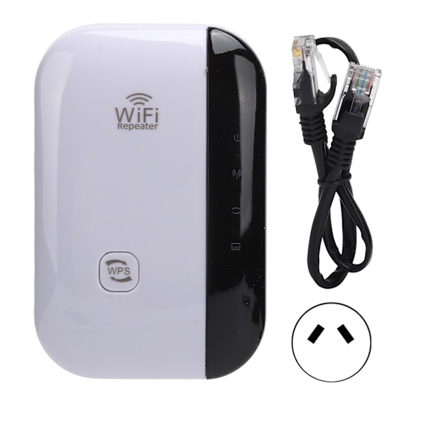 WiFi-räckviddsförlängare Signalförstärkare Repeater Stöd 2.4GHz WLAN 300M 110-240VAU-kontakt