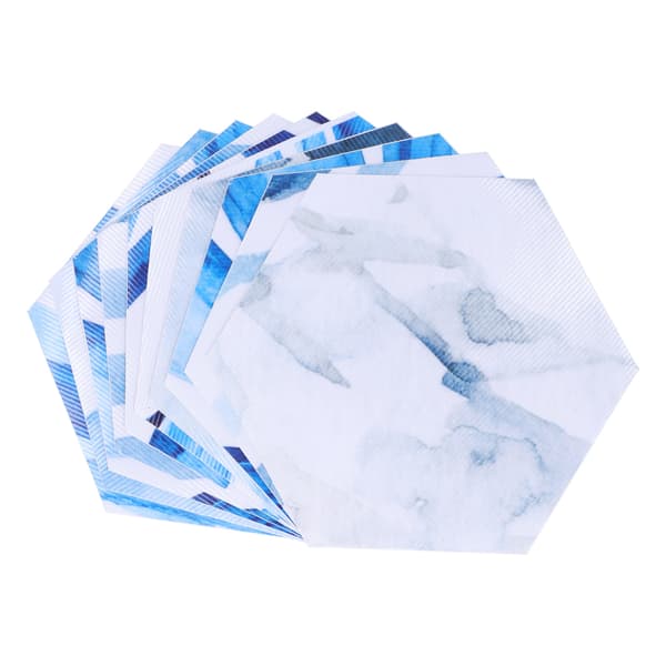 3D-simulerings Hexagonal Kakeldekal PVC Självhäftande Halkfri Golvdekal för Hemmet