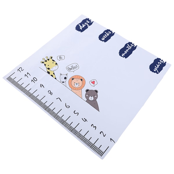 Baby Månads Milestone Filt Nyfödd Tillväxt Diagram Filt Foto Rekvisita Prydnader för Spädbarn