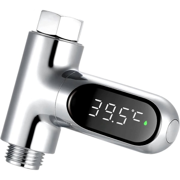Baby Badtermometer, LED Digital Duschtemperaturvisning 0~100 Baby Badvattentermometer 360 Roterande Skärm för Hem, Kök, Badrum