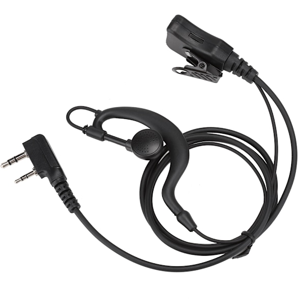 K-huvud Intercom-hörlurar PTT Justerbar volym Hörlurar Passar för Bao Feng Kenwood HYT
