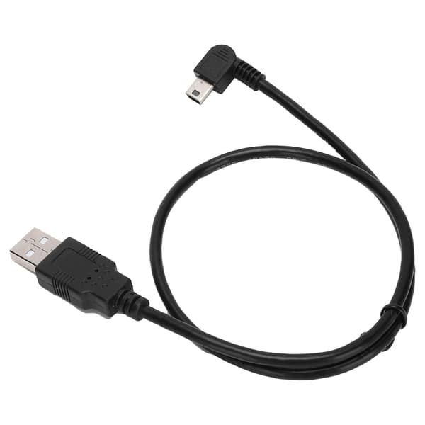 USBA til Mini USBB Kabel Hann til Hann Albue Venstre Vinkel Strømforsyning Ladekabel for PC