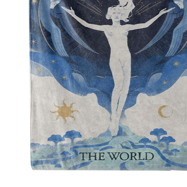 Rolig Tarot-kort Ultra Mjuk Soffa Soffa Kastar Filtar Säng Sovande Filtar Tarot-kort Festlig Dekoration Filtar 55.1 X 78.7in