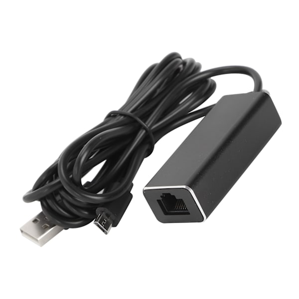 Micro USB til RJ45 Ethernet-adapter 10/100 Mbps konverteringsoverføring for TV-pinner
