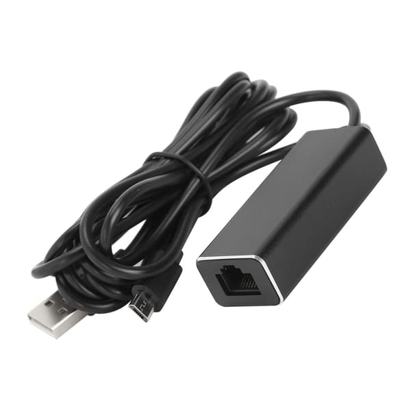 Micro USB–RJ45 Ethernet-sovitin 10/100 Mbps muunnoslähetys TV-tikuille