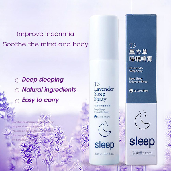 Lavendel Dyp Søvn Spray Rolig Dyp Søvn Tåke Putepray Lavendel Eteriske Oljer Insomni Terapi Søvnhjelpemidler