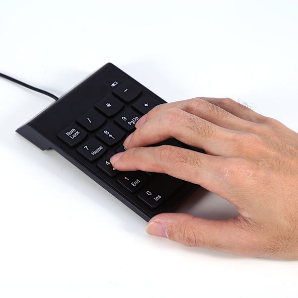 USB numerisk tastatur Mini numerisk tastatur numerisk 18 taster tastatur for bærbar PC stasjonær PC Pro