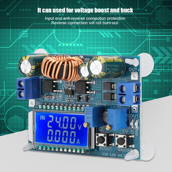 Step Up Down Buck Boost Power Tryckmodul Konstant spänning Ström LCD Digital Display