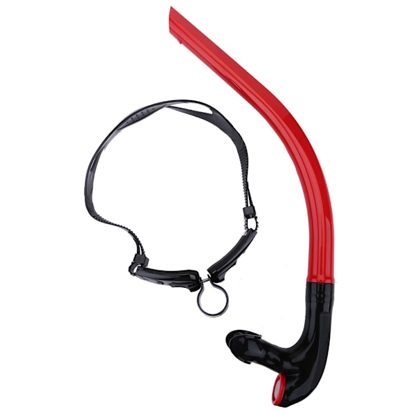 Front Svømming Pusterør Utstyr Snorkel Undervannsdykking Snorkling Tilbehør Rød