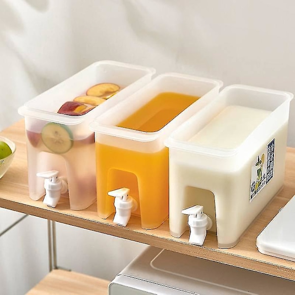3500 ml køleskabskande med hane - perfekt til isdrikkevand