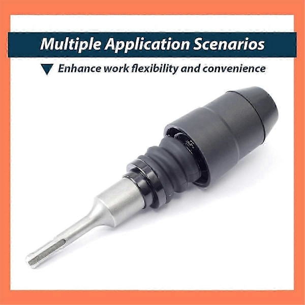 Adapter kompatibel med SDS-Plus till SDS-Max 8-1/4 tum lång, kompatibel med borrhammare, legerat stål