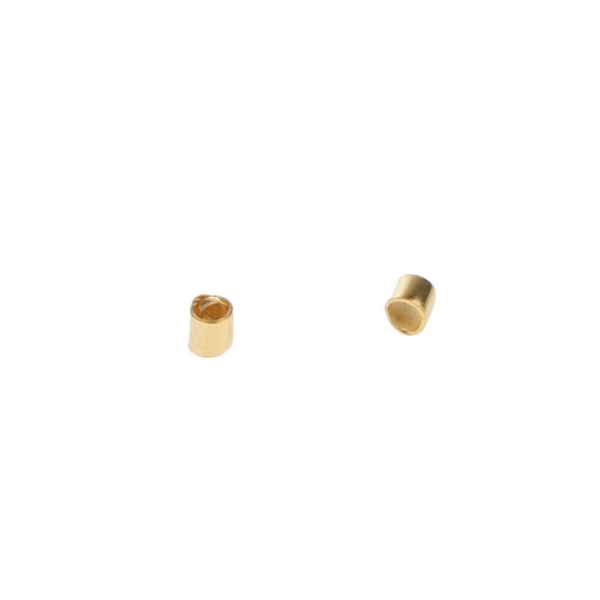 3 x 600 st Pläterade Krympslang Ändpärlor 1.5*1.5MM--