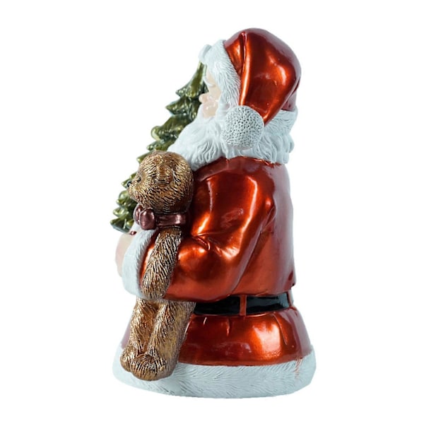 Julemandsfigur Festlig Harpiksstatue til Skrivebord Spisestue Boligindretning