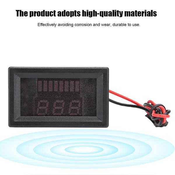 DC Digitalt Elektrisk Udstyr Spændingsmåler Display Lithium Batteri Voltmeter 12V-60V (Blå)