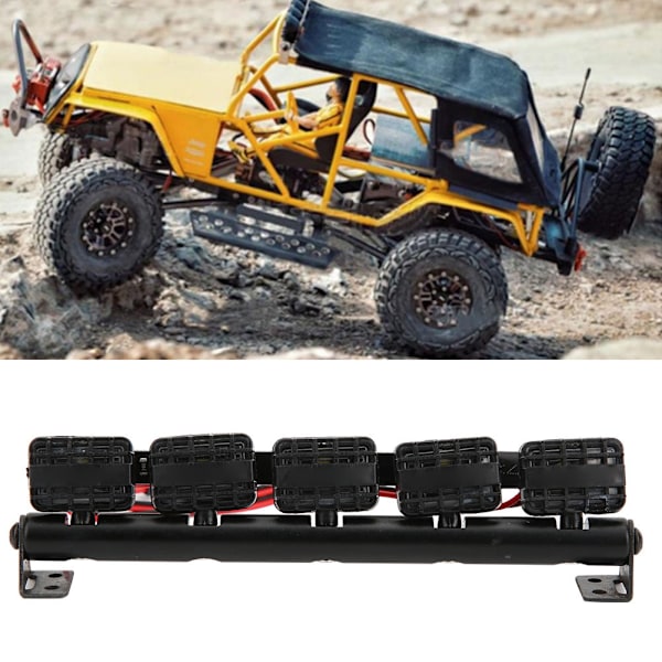 RC-bilens tak-LED-ljus fjärrkontroll biltillbehör passar för 1/10 RC Crawler TRX4/90046/90047/D90/D1105-lampor