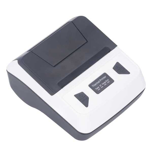 Termisk printer Bluetooth bærbar mini kvitteringsbillet regning POS-udskrivningsmaskine hvid 80 mm til WindowsXP