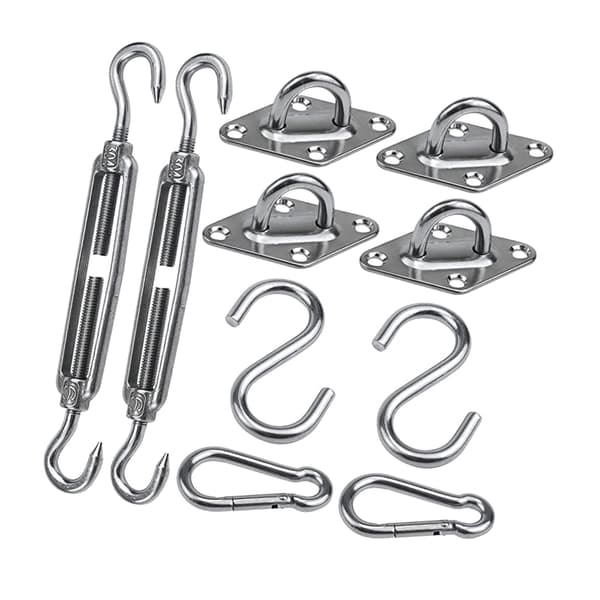 Solsejl Hardware Kit 304 Rustfrit Stål S Krog M6 Fastgørelsessæt til Markise Solskærm