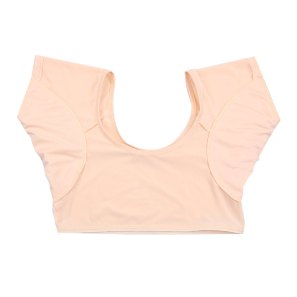 Svettevest under armene Kortermet Svetteabsorberende Pullover Design Vaskbar Armhule Svettevest for kvinner Jenter Hudfarge L