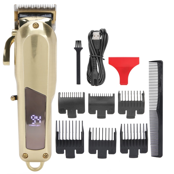 VGR Digital Electric Clippers High Power Herre Hårtrimmer Barber Hårklippemaskin