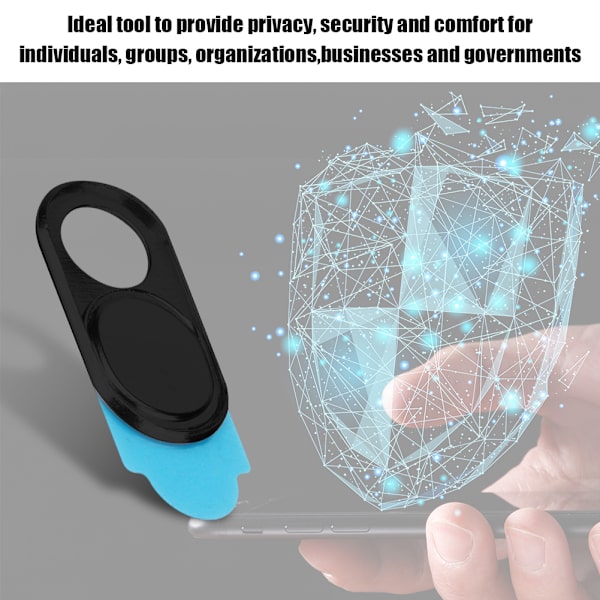 3 stk metall linsedeksel kamera personvern beskyttelses klistremerke webkamera deksel for smarttelefoner nettbrett (blandet)