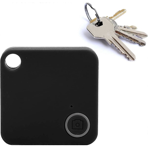 Bluetooth Sporingsenhet Bluetooth Sporer Anti-Mistet Nøkkel Finner Gjenstands Lokalisator Tyverialarm Gjenstands Finner for Barn Kjæledyr Lommebok (svart)