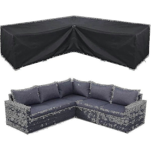 Hörnsoffskydd Vattentätt Trädgårdsmöbelset Skydd Utomhus Modulsoffa Skydd -DGZD 215*215*87cm