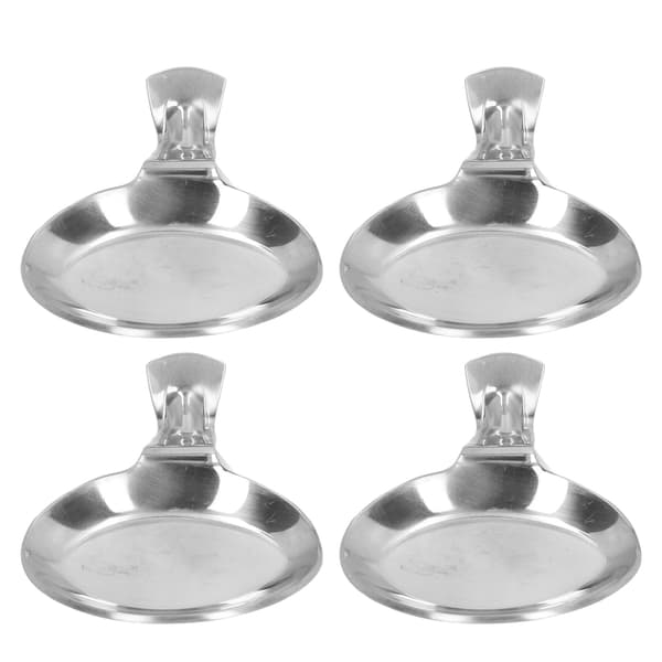 Spisepinde Skeholder Forhindrer Skrid Rustfrit Stål Sovseskål Gaffel Knivholder til Hjemmefest Restaurant 4 stk.