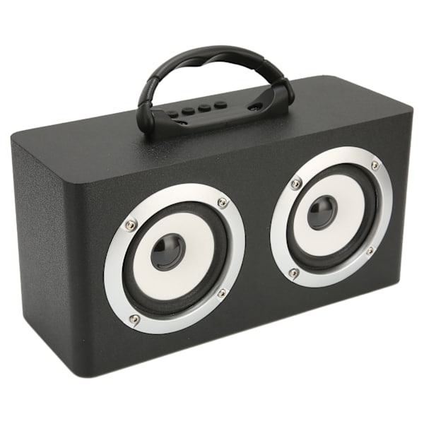 Langaton Bluetooth kaiutin, monitoiminen muodikas kortti, jossa on vahva basso kannettava Bluetooth -pöytäkaiutin, musta (vientiversio)