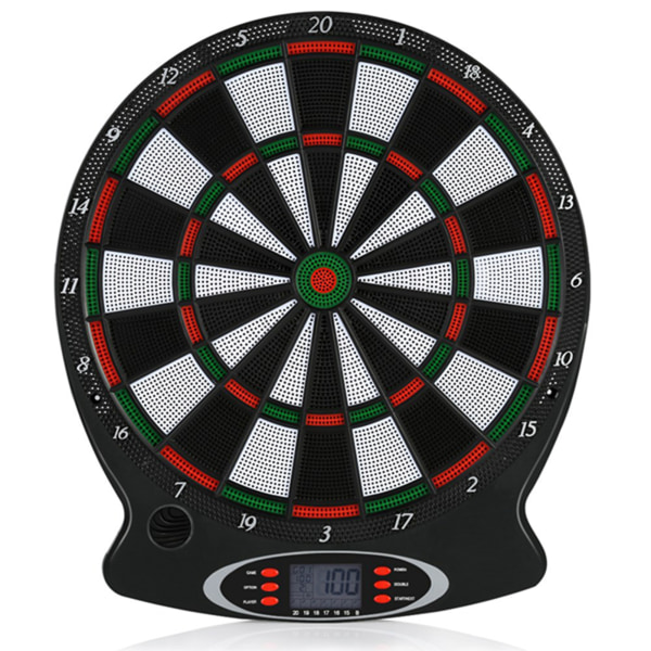 1 stk. Professionel elektronisk hængende darttavle LCD scoring indikator dart spil med 6 stk. pile