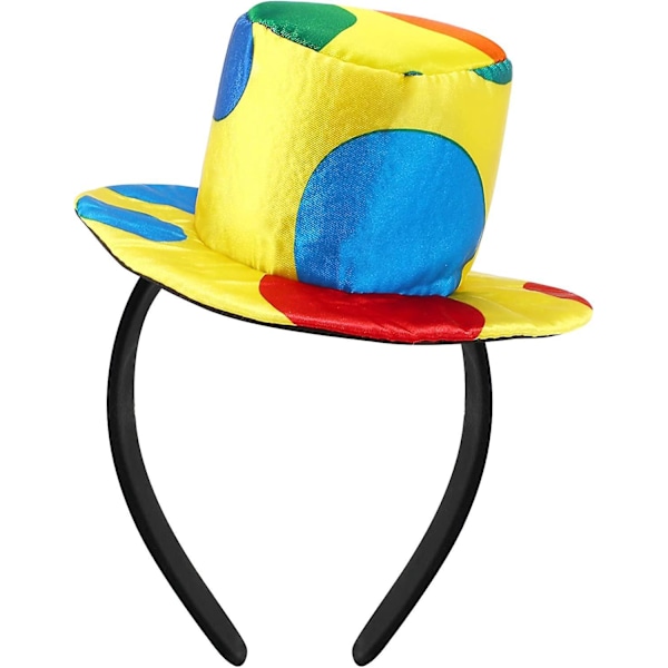 Sjov Klovn Hat Pandebånd - Perfekt til Cirkus Kostume og Karneval Cosplay
