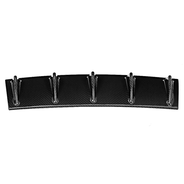 Universal Bagkofanger Læbe Diffuser 5 Fin ABS Kulfiber Tekstur 584mm/23in