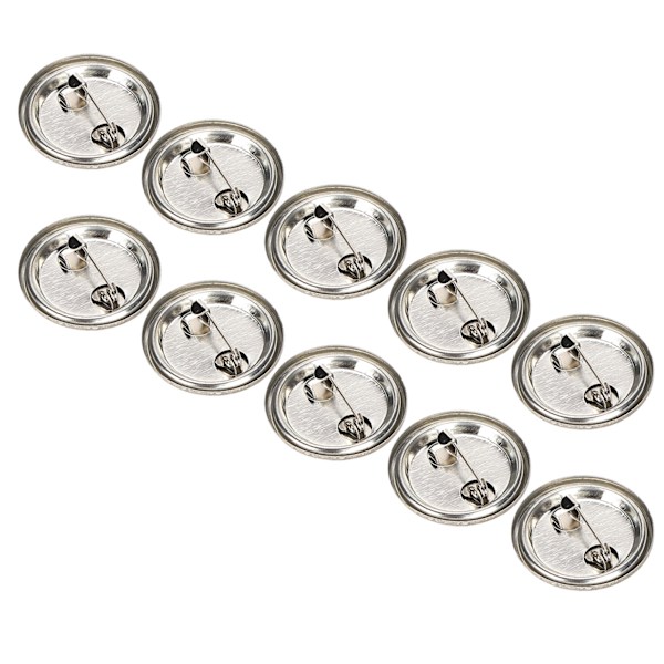 100 stk. tomme knappenåle runde sikkerhedsmærker emblem medalje dele tilbehør til håndværk gaver souvenirs 25mm/1.0in