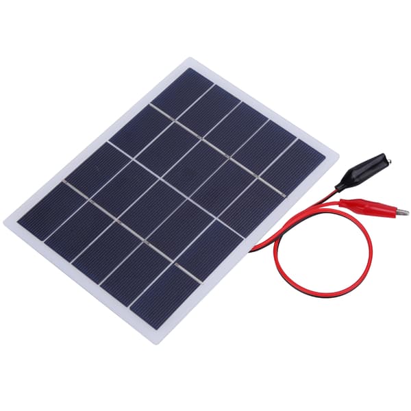 3W 5V Polykrystallinsk Silisium DIY Solcellepanel Laminert Kort Batteriplate 170x130mm (3W‑Hvit)