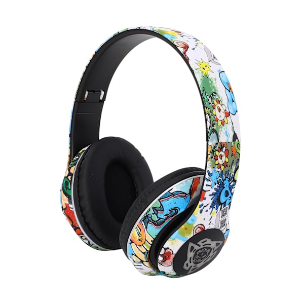 Trådløst Bluetooth-headset Multifunktionel støjreduktion Dyb bas Innovativt graffitidesign Bluetooth-hovedtelefoner