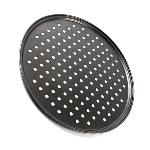 Perforert pizzapanne Non-stick baking Enkel utforming Fast bunn Ventilert pizzapanne 26CM