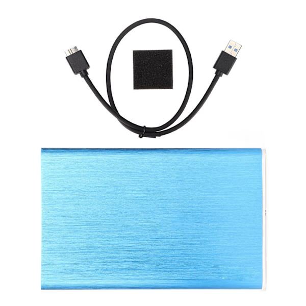 Mobil harddiskboks 2,5 tommers SATA seriell port mekanisk fullt kompatibel harddisk kabinett blå