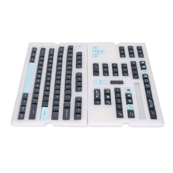 Mekanisk tangentbords-tangentuppsättning 128 tangenter PBT-tangentuppsättning Kontrasterande färger Stil för DIY-ersättning Tangentbordstillbehör Kometer