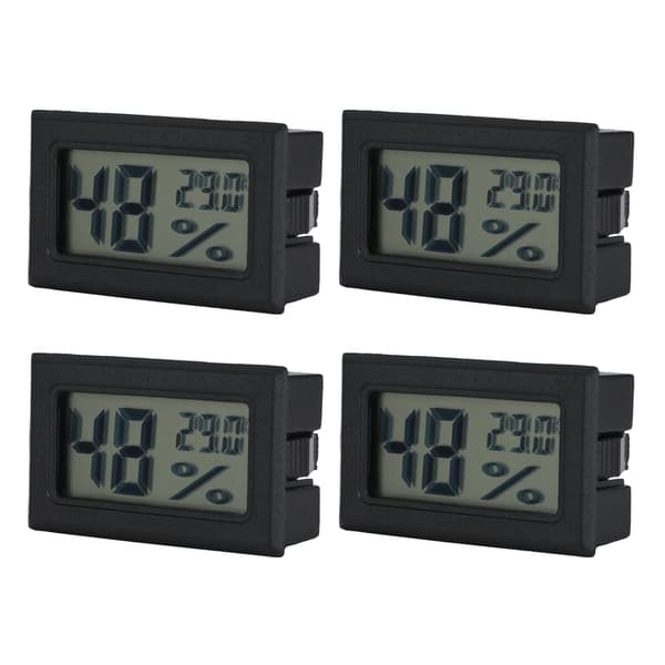 4PCS Mini Inbyggda Digitala Temperatur Fuktighetsmätare Inomhustermometer Hygrometer TS-804-B