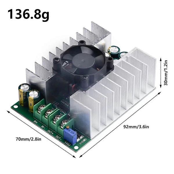 DC-DC 12-75V - 2.5-50V 500W Säädettävä Step-down Moduuli