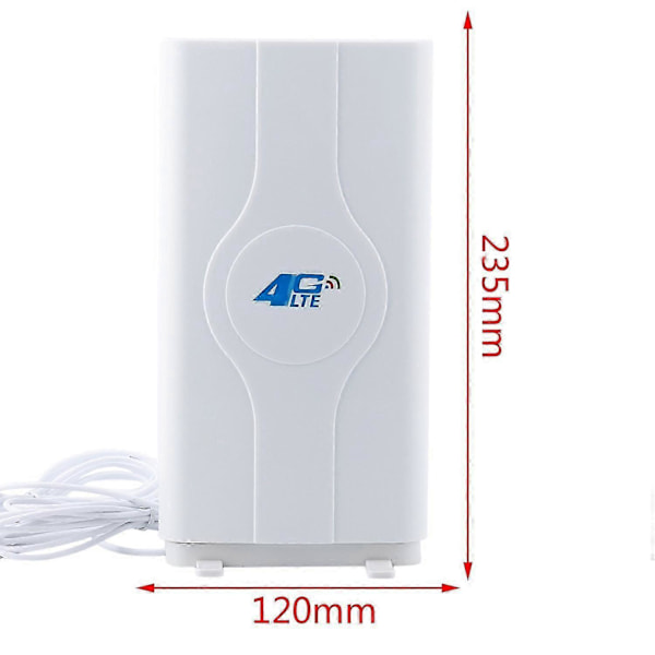 700~2600mhz 88dbi 3g 4g Lte Antenne Mobilantenne Hannkontakt Booster Mimo Panelantenne+2 Meter(2x SMA-hann)